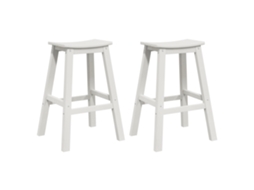 Conjunto 2 Móveis De Jardim Vidaxl Branco Polietileno (52 X 43 X 73,5 Cm)
