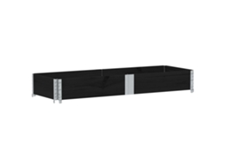 Garden Planter, Garden Planters Vidaxl Preto Madeira De Pinho (150 X 50 X 21.5 Cm)