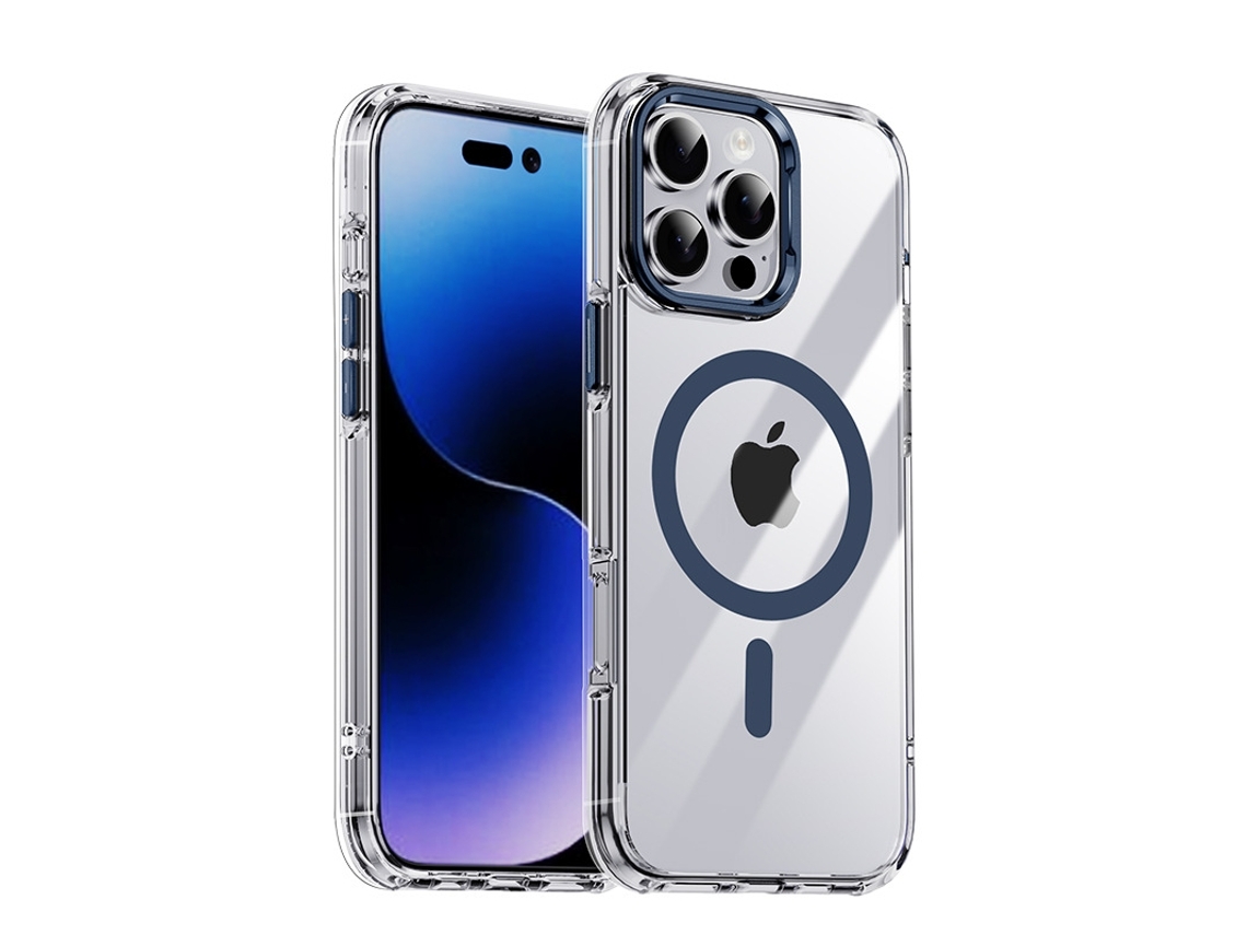 Zsanfs Capa Para Iphone 16 Pro Max, Compatível Com Magsafe, Antichoque, Cor Azul