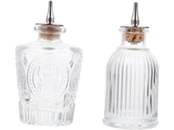 Conjunto de 2 frascos de vidro para bitters SFUSHOS
