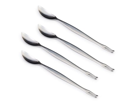 Conjunto De 4 Garfos Longos De Aço Inoxidável IDURGO (27 Cm)