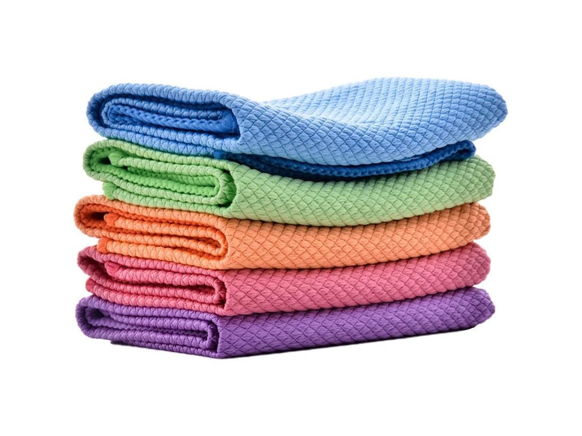 Panos De Limpeza De Microfibra Reutilizáveis Multicoloridos Para Casa, Cozinha, Banheiro E Carro