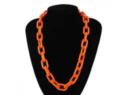 2026 colgante de Collar de Acrílico Geométrico Exagerado para Mujer 62cm Moda Playa Y Ocasiones Especiales Laranja