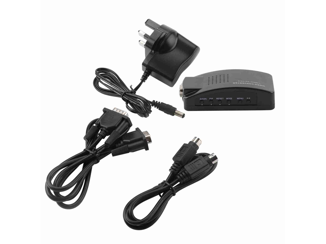 Aetheria conversor de Vídeo Bnc para Vga Adaptador com Cabo Sinal para Monitor Pc Lcd Crt 1920x1200