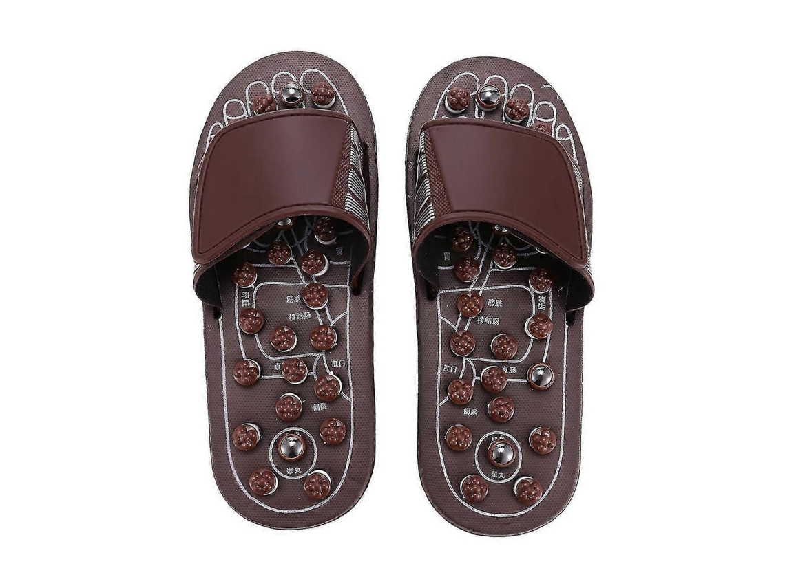 Massageador De Pés Com Acupressão, Chinelos Massagem, Sandálias Reflexologia M