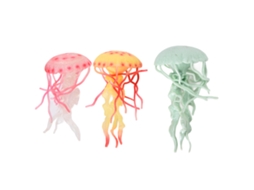 Mali brinquedos de Medusa Educativos Pvc Macio Inodoro Simulação Ornamentos 3 Anos (3pcs)