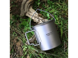 Copo de Titânio Ultraleve com Tampa para Camping