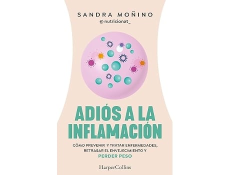 Livro Adiós a la inflamación de Sandra Moñino (Espanhol)