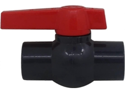 Válvula de PVC de 50mm para piscina, válvula de bola fixa, dimensões 15x10x7cm, 420g S/MARCA