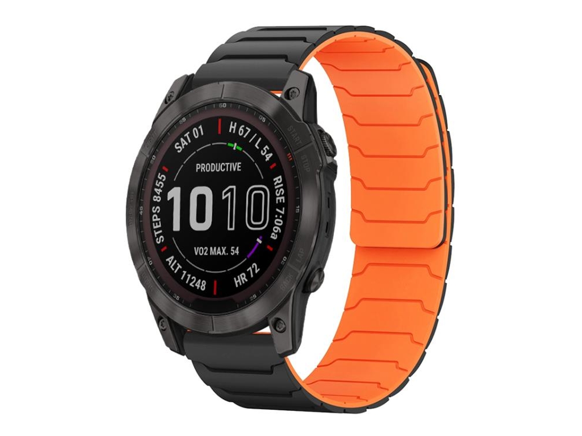 Bracelete para Garmin Forerunner 220 / 735 / 735xt / 230 / 235 metal com liberação rápida, três contas prata XIAOMOYU