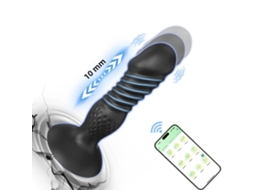 Vibrador Unissex Para Ponto G, Plug Anal E Bola Anal, Feito De Silicone, Ajustvel Para Adultos.
