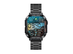 Relógio Inteligente K57 Pro De 1,96 Polegadas Com Bluetooth, Chamadas, Música, Previsão Do Tempo E Resistente À Água