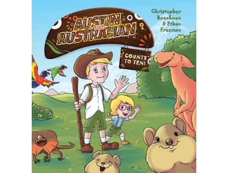 Livro Austin The Australian Counts To Ten! De Christopher Boeckman (inglês)