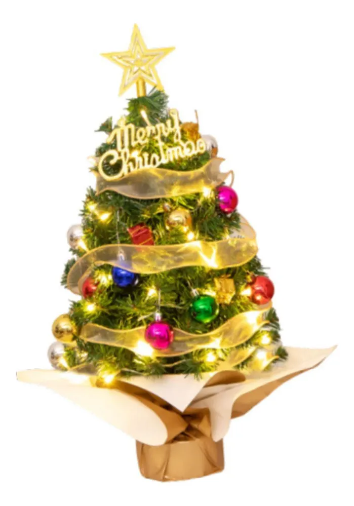 Mc Mini Natal Iluminado, Pequeno Natal Artificialvayotoy