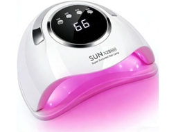 Lâmpada Uv Led Profissional de 500 W para Unhas com 90 Leds Sensor Inteligente para Cura Rápida de Esmalte em Gel Branco SIURN
