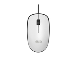 Rato com Fio 1200 DPI, Cabo 120cm, Design Ergonômico, Compatível com PC e Notebook Branco PAPRIKA