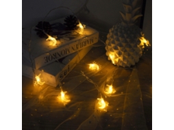Luz de Fio Estrela e Lua Branco Quente Plugue Direto Decoração de Quarto Loja