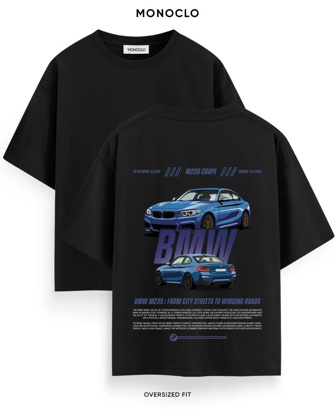 T-shirt Rockinstone Monoclo Bmw M235i Coupé (s)
