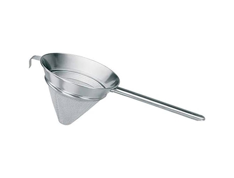 Escorredor - PIAZZA - Aço inoxidável - Cônico 20 cm - Peneira de cozinha com cone para líquidos e alimentos