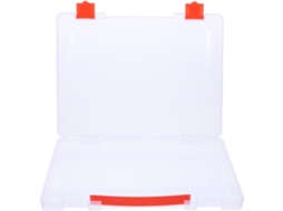 Armário de Mesa Transparente com Divisórias Papelão, Pp Resistente, Armazenamento Arquivos Multiuso para Casa,