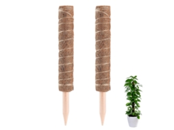 Palo Totem de Fibra de Coco, para Plantas Trepadoras, Interior, Madera Resistente, 40cm S/MARCA