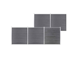 Fence Set, Fence Sets Vidaxl Cinzeto Wpc (n/a)