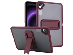 Capa Tkdaddy para Xiaomi Redmi K Pad com suporte TPU e proteção de tela sensível ao toque de PC, vinho tinto Hengrongshen