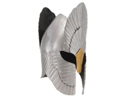 Vidaxl Capacete De Cavaleiro Medieval Réplica Larp Aço Prateado