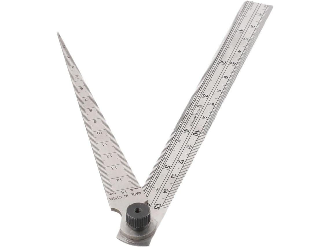 Conjunto De Sensor Calibre Cônico Com Escala Abertura Cunha 1a 15mm E Régua 170mm Para Medição Precisa Furos Ranhuras