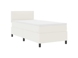 Conjunto 1 Cama Box Vidaxl Creme Cordão (100 X 200 Cm)