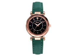 Relógio de Pulso Feminino Lvpai de Quartzo com Pulseira Pu Slim Estilo Simples Verdes