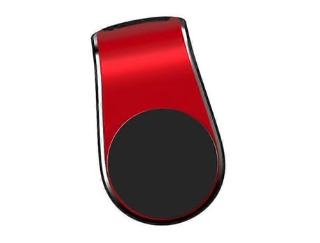 Suporte Magnético Giratório 360 Graus Para Celular, Suporte Para Saída De Ar De Carro, Vermelho