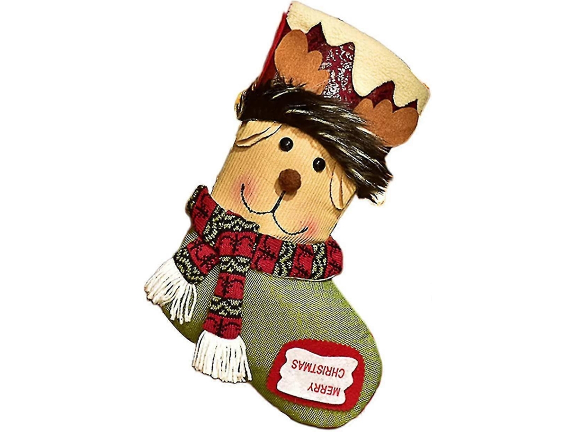 Meia De Natal, Sacola De Presente Grande De Natal, Sacola De Presente De Meia De Natal De 9 Polegadas Para Biscoitos De Chocolate Olysi Shop