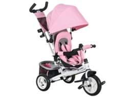 Triciclo Infantil com Capota Dobrável e Bolsa S/MARCA