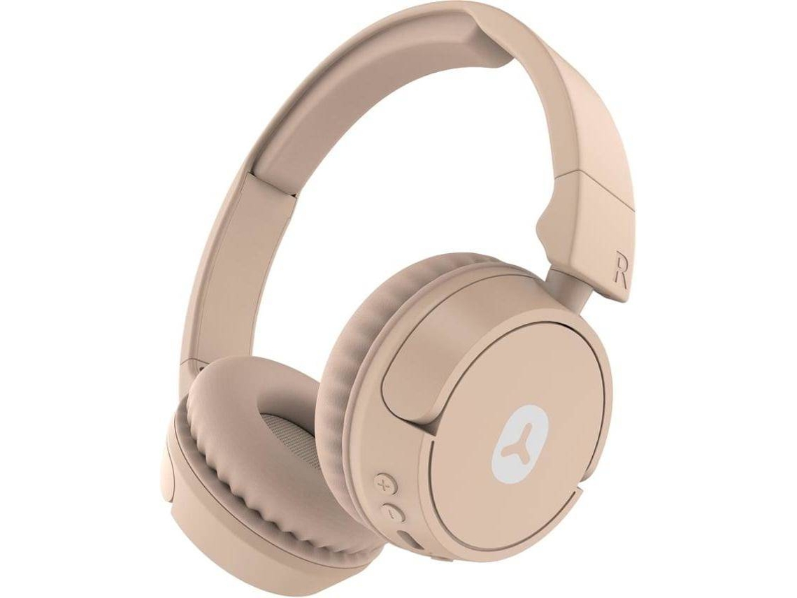 Auscultadores Bluetooth GOODIS (Outlet Grade A - On Ear - Microfone - Bege)