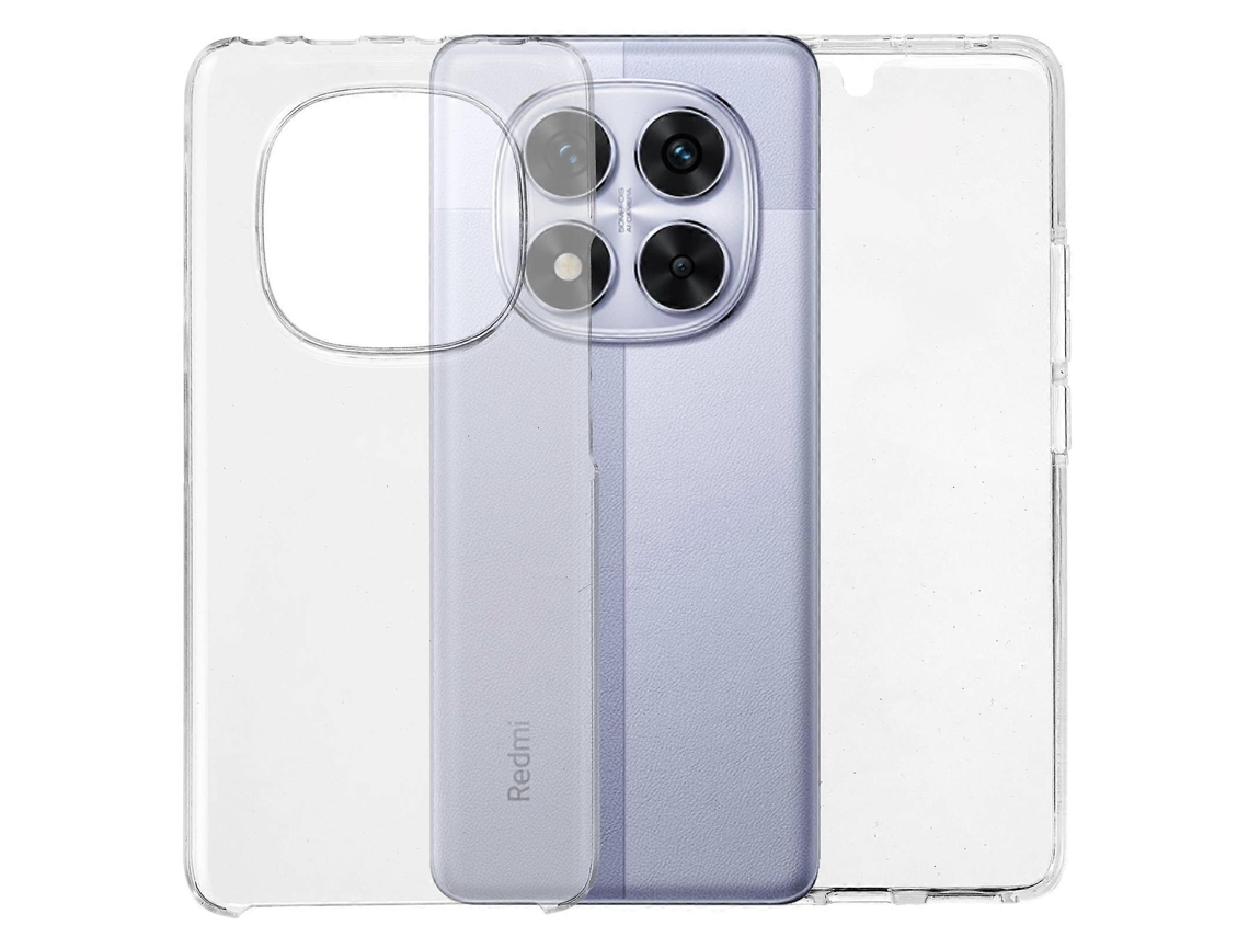 Capa Traseira De Acrílico Transparente Com Moldura De Tpu E Película Pet Para Xiaomi Redmi Note 14 Pro 4g