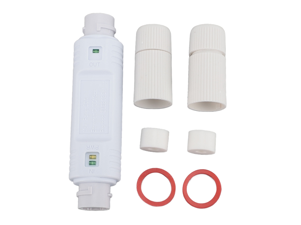 Extensor Poe 100mbps Resistente À Água Para Exterior