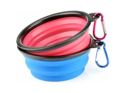 2 Tigelas Dobráveis ​​para Cães, Portátil de Silicone para Água e Comida de Cães e Gatos, Tamanho Pequeno AQUAFORGE