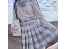 2026-saia Plisada Uniforme Escolar Japonesa Mulher Cintura Alta A-line Tartan Uniformes Jk Nowcos S Chuva