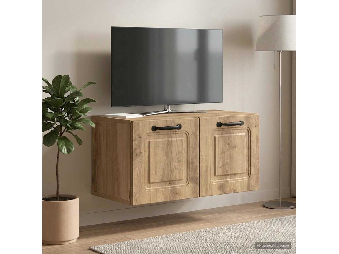 Vidaxl Gabinete De Tv De Parede 59,5 X 31 X 30 Cm Carvalho Arttisan