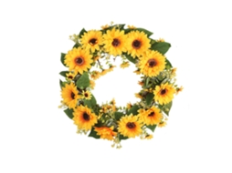 Laxiscreed Flores Artificiais De Girassol Para Decoração De Portas E Janelas