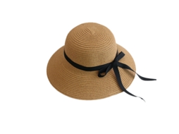 Chapéu De Sol Feminino – Chapéu De Palha – Bucket Hat Dobrável Com Proteção Uv – 56-58 Cm – Cáqui – Papiro