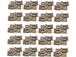 Dobradiças Metálicas De Dupla Ação Healvian 20 Unidades Para Portas Armário, Estilo Retrô, Aço Laminado A Frio, Fáceis