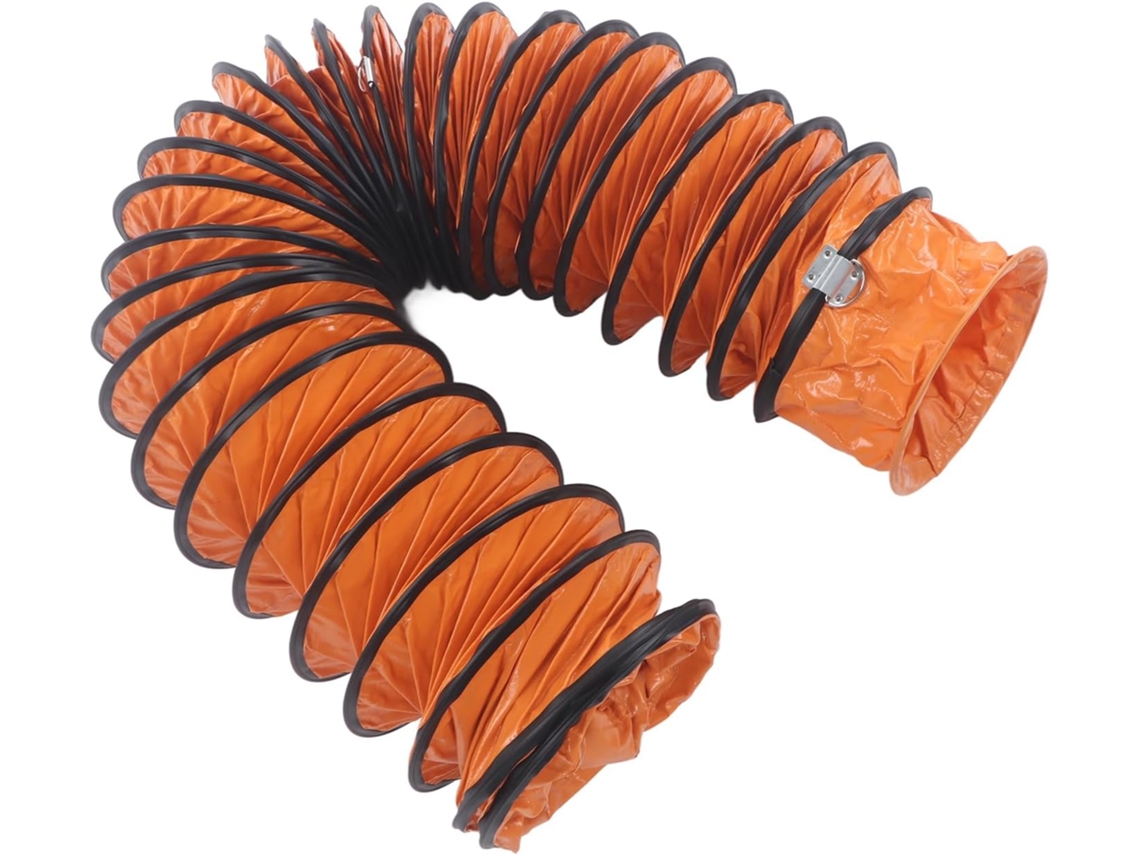 Mangueira Flexível De Alto Desempenho Para Exaustor, Resistente, 20 Cm (8 Polegadas), Com Gancho.