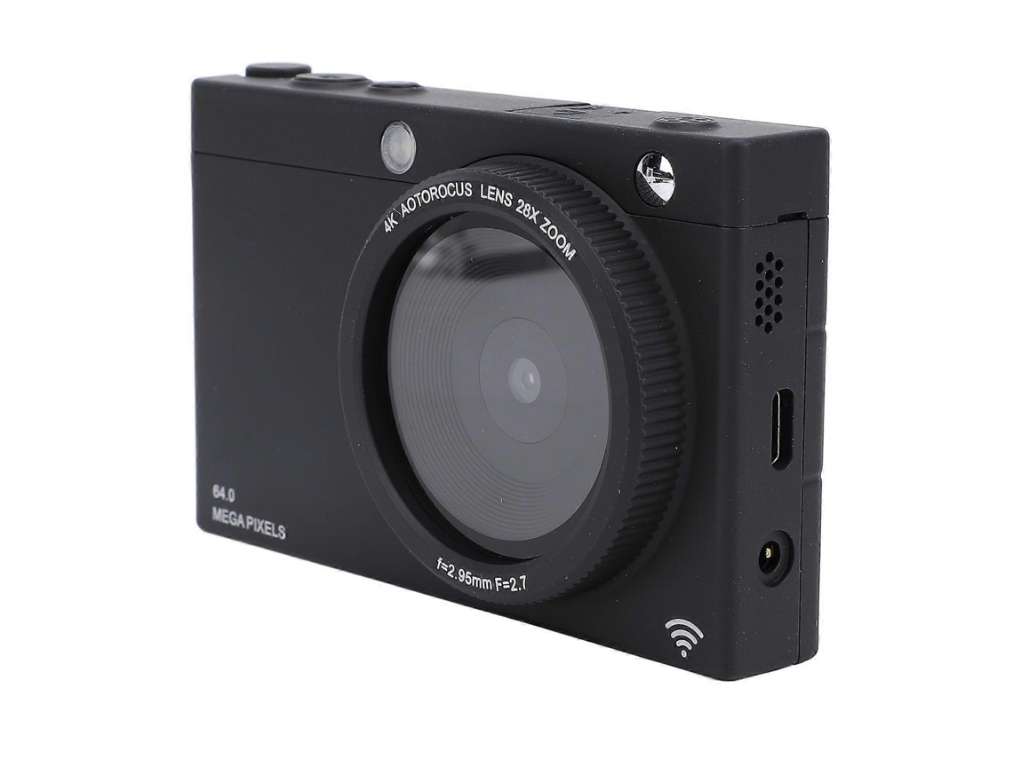 Câmara Digital 4k Compacta Com Ecrã De 2,83 Polegadas, 64mp, Foco Automático E Zoom 28x