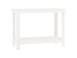 Work Bench, Work Benches Vidaxl Branco Madeira De Pinho (110 X 50 X 80 Cm)