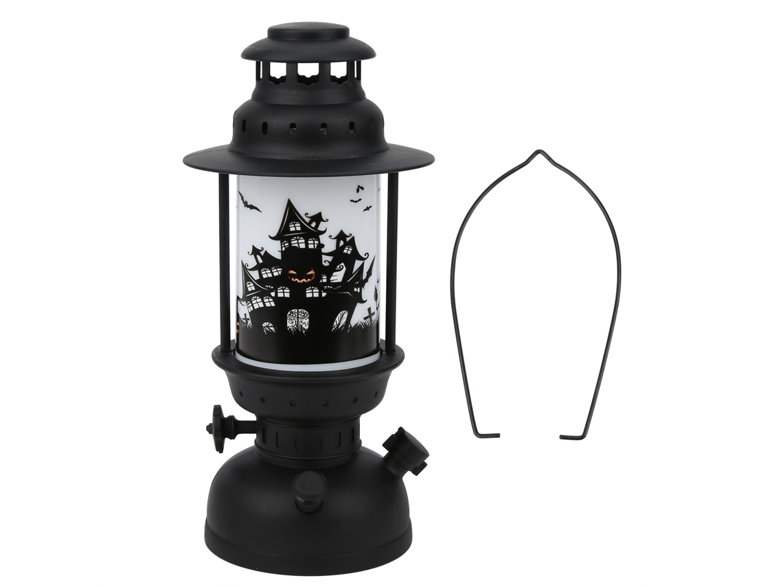 Mali lanterna de Mão de Halloween com Luz Flamejante Decorativa para Festas (estilo A)