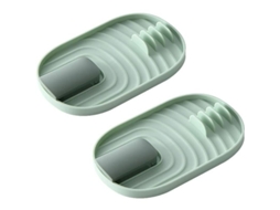 Suporte para colher, rack plegável, multifuncional, resistente ao calor | S/MARCA