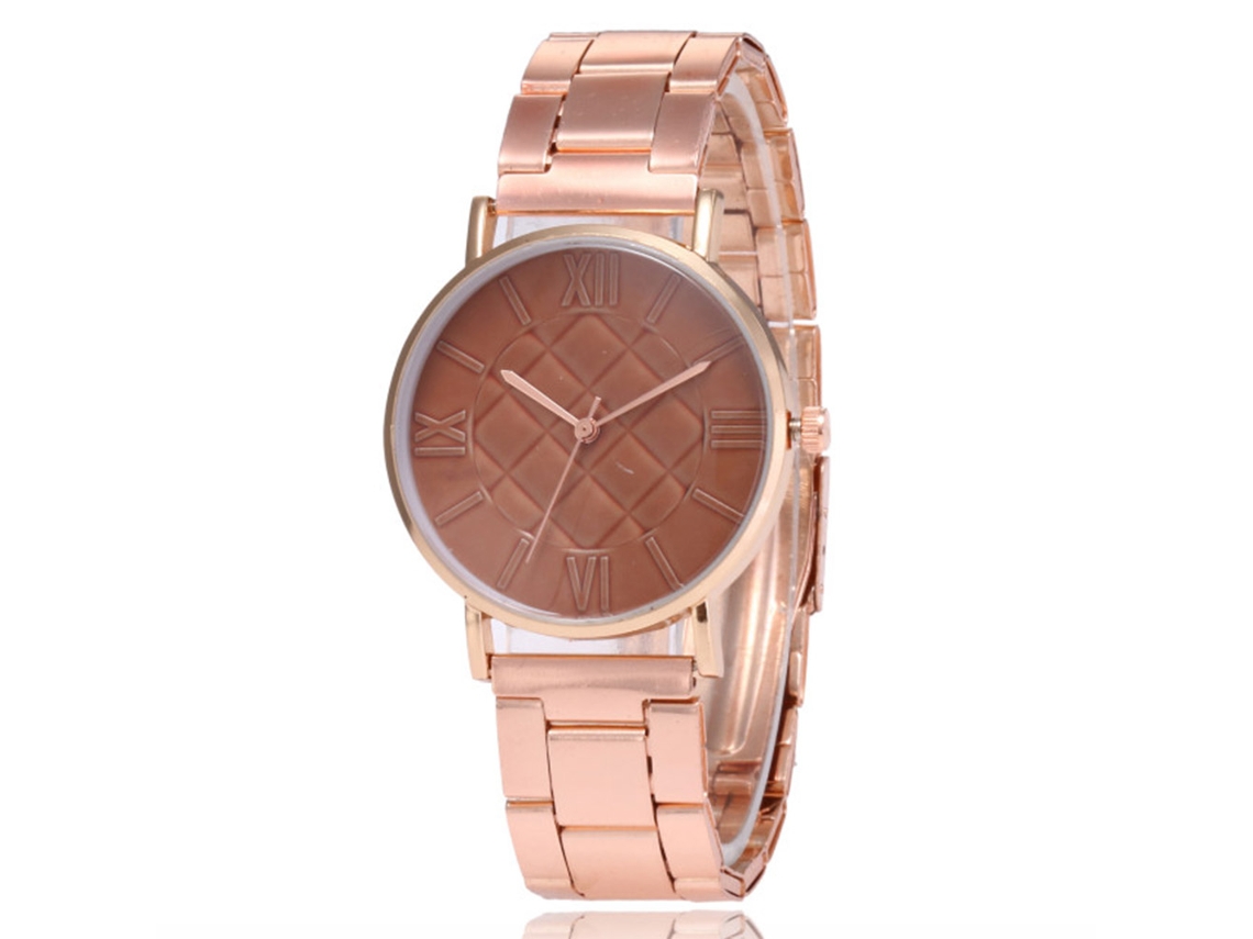 Reloj Casual Deportivo Unisex Zhoulianfa De Cuarzo Con Correa De Acero (café)