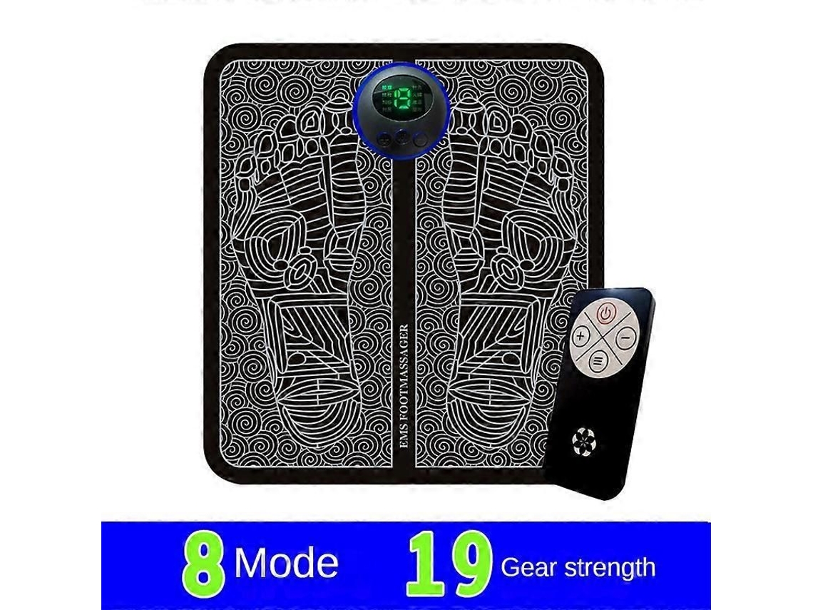 Tapete Massageador De Pés Com Ems E Carregamento Usb